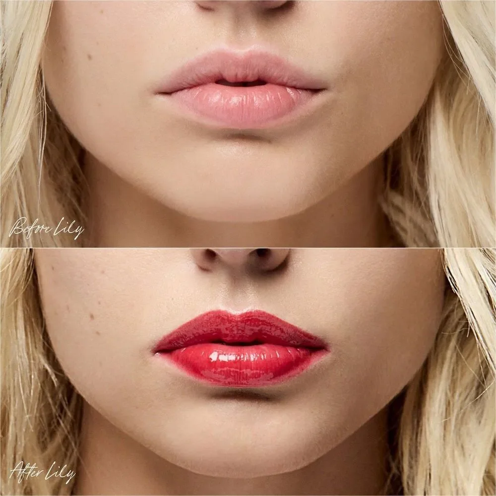 RMS Beauty Legendary Lip Oil Duo Lily & Adriana Full Size NEW Red/Clear Gloss